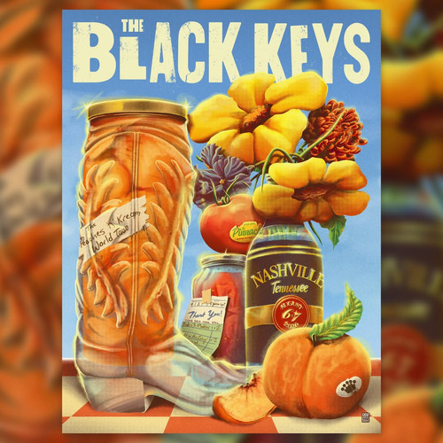 Poster the black - black, keys