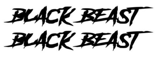The black beast adesivi - the,